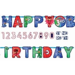 PJ Masks Jumbo Letter Banner Add-An-Age