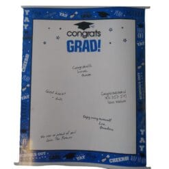 Blue Sign in Grad Scroll Sheet