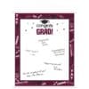 Burgundy Grad Sign-in Scroll 23"X18"