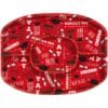 Red Sectional Platter Grad