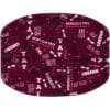 Burgundy Sectional Platter Grad