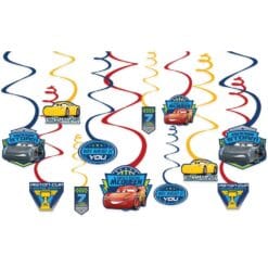 Cars 3 Swirl Decor 12pcs