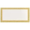 Place Card W/Gold Glitter