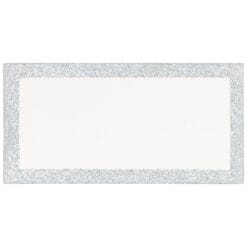 Place Card w/Silver Glitter