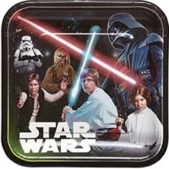 Star Wars Classic Plates SQR 9" 8CT