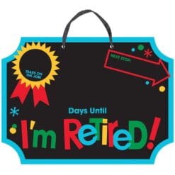 Officially Retired Countdown Sign