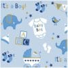 Baby Boy Blue Elephant Gift Wrap Jumbo Roll 16ft x 30in 1 Baby Boy Blue Elephant Gift Wrap Jumbo Roll 16Ft X 30In