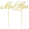 Cake Topper Gold "Mr & Mrs"