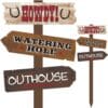 Western Rustic Multicolor Large MDF Yard Stake 2 Western Rustic Multicolor Large Mdf Yard Stake