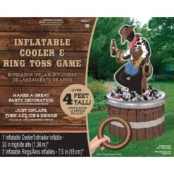 Western Inflatable Jumbo Cooler & Ring Toss