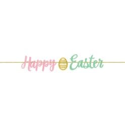 Happy Easter Glitter Banner