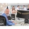 Sparkling Gold Office Decor Kit w/ Add An Age Stickers – 28pcs