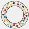 Confetti Caps Grad Plates 8” 40Ct