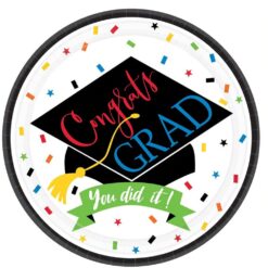 Grad 100% Done Plates 9” 60CT