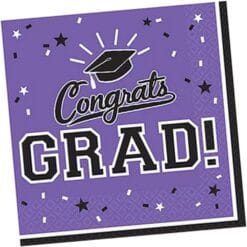 Purple Grad Napkins Lunch 36CT