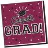 Burgundy Grad Napkins Lunch 36CT