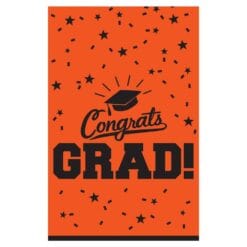 Orange School Colors Tablecover Plastic
