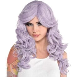 Dusty Lavender Long Adult Wig