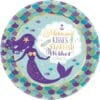 Mermaid Wishes Metallic Plates Rnd 9&Quot; 8Ct