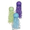 Mermaid Sparkle Hanging Jellyfish Lanterns - 3 pcs, Multi-Colored 2 Mermaid Sparkle Hanging Jellyfish Lanterns - 3 Pcs, Multi-Colored