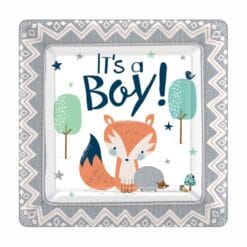 We Can Bear-ly Wait Plates SQR 7" 8CT