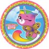 Rainbow Butterfly Unicorn Kitty Plates 9&Quot; 8Ct