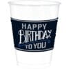 Happy Birthday Man Cups Plastic 16oz 25CT 2 Happy Birthday Man Cups Plastic 16Oz 25Ct