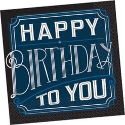 Happy Birthday Man Napkins Lunch 16CT