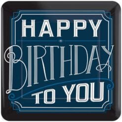 Happy Birthday Man Plates SQR 10"
