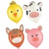 Barnyard Birthday Latex Balloon Decorating Kit 6Pcs