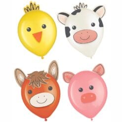 Barnyard Birthday Latex Balloon Decorating Kit 6pcs