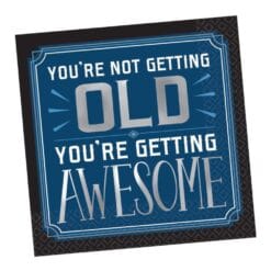 Happy Birthday Man Not Old... Awesome Napkins Beverage 16CT