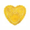 Doilies Gold Foil Heart 6&Quot; 10Ct