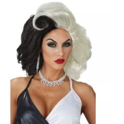 Cruel Diva Wig Black & White