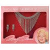 Marilyn Monroe Costume Rhinestone Earrings &Amp; Necklace Jewelry Set