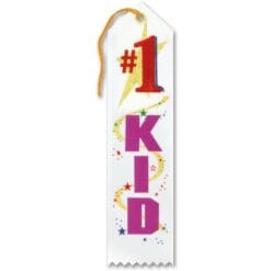 #1 Kid Award Ribbon 2" x 8"