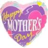 18" HRT Mother's Day Waves Foil BLN 1 18&Quot; Hrt Mother'S Day Waves Foil Bln