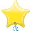 18" STR Yellow Metallic Foil Balloon