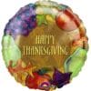 18" RND Happy Thnksgvng Fruit Foil BLN 2 18&Quot; Rnd Happy Thnksgvng Fruit Foil Bln