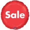 18" RND Sale Red Foil Balloon
