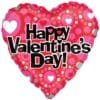 18&Quot; Hrt Hvd Heart Dot Pattern Foil Bln