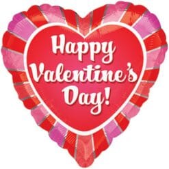 18" HRT Valentines Day Pink/Red Foil BLN