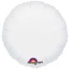 18" RND White Foil Balloon 1 18&Quot; Rnd White Foil Balloon