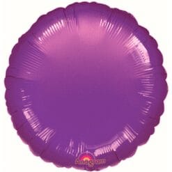 18" RND Purple Foil Balloon