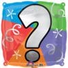 18&Quot; Sqr #? Quad Foil Balloon