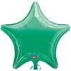 18" STR Green Metallic Foil Balloon 2 18&Quot; Str Green Metallic Foil Balloon