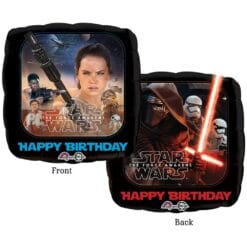 17&Quot; Sqr Star Wars Force Bday Foil Bln