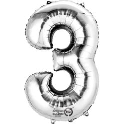 16" SHP #3 Silver Foil Balloon