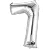 16&Quot; Shp #7 Silver Foil Balloon