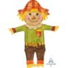 38" SHP Happy Fall Scarecrow Foil BLLN 2 38&Quot; Shp Happy Fall Scarecrow Foil Blln